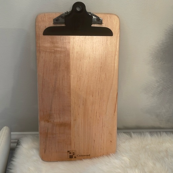 Winwood Designs Solid Maple Crossword Puzzle Clipboard NWOT - Picture 5 of 10